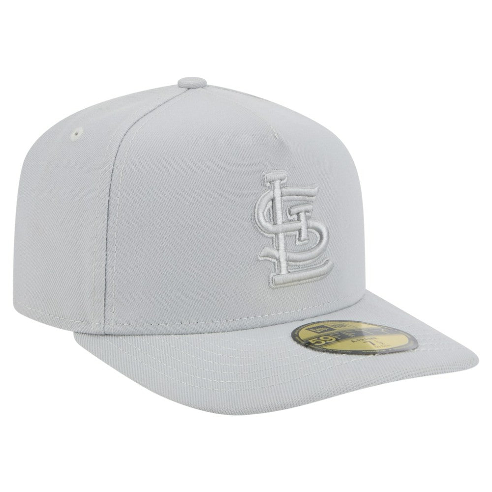 St. Louis Cardinals New Era Colorpack A-Frame 59FIFTY Fitted Hat - Gray Hats