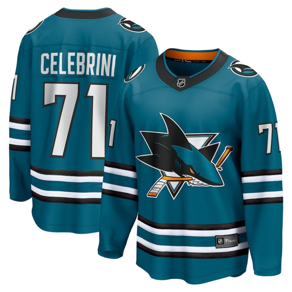Macklin Celebrini San Jose Sharks Fanatics Home Breakaway Jersey – Teal | US 201925491