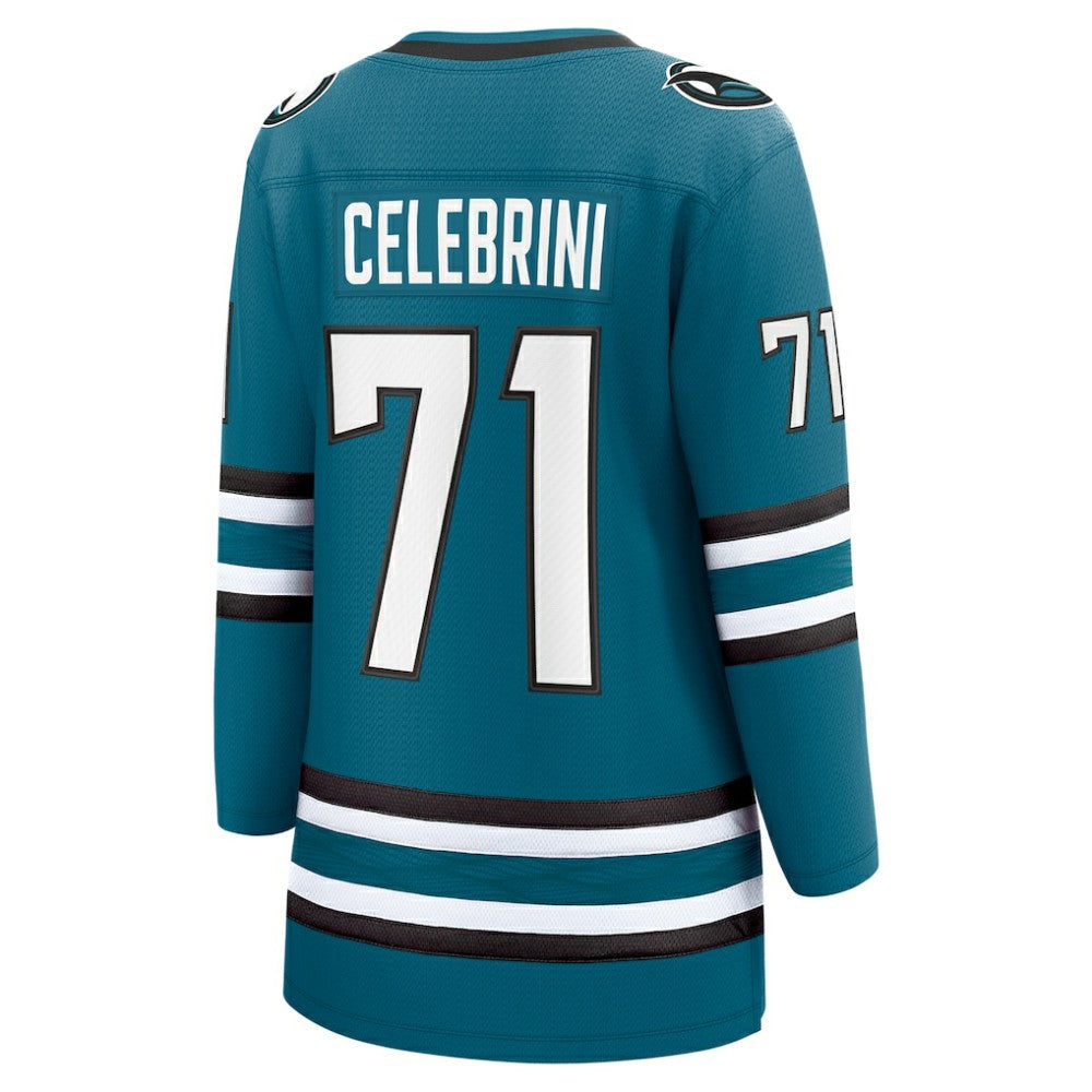 Macklin Celebrini San Jose Sharks Fanatics Women's Home Breakaway Jersey – Teal | US 201925492