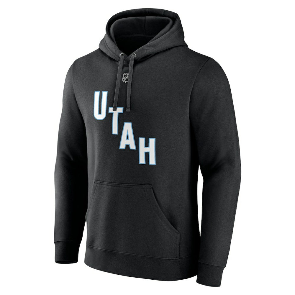 Nick Schmaltz NHL Utah Fanatics Authentic Stack Name & Number Tri-Blend Pullover Hoodie - Black | US 201926605