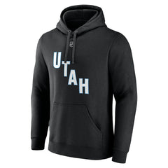 Nick Schmaltz NHL Utah Fanatics Authentic Stack Name & Number Tri-Blend Pullover Hoodie - Black | US 201926605