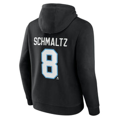 Nick Schmaltz NHL Utah Fanatics Authentic Stack Name & Number Tri-Blend Pullover Hoodie - Black | US 201926605