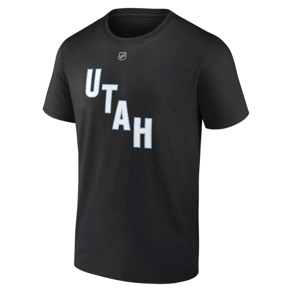 Clayton Keller Utah Mammoth Fanatics Authentic Stack Name & Number T-Shirt - Black | US 201926616