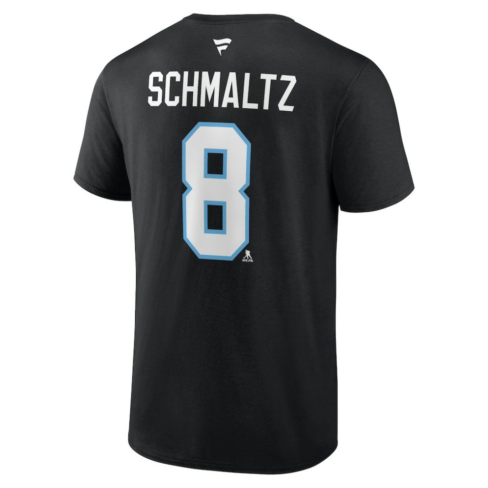 Nick Schmaltz Utah Mammoth Fanatics Authentic Stack Name & Number T-Shirt - Black | US 201926618