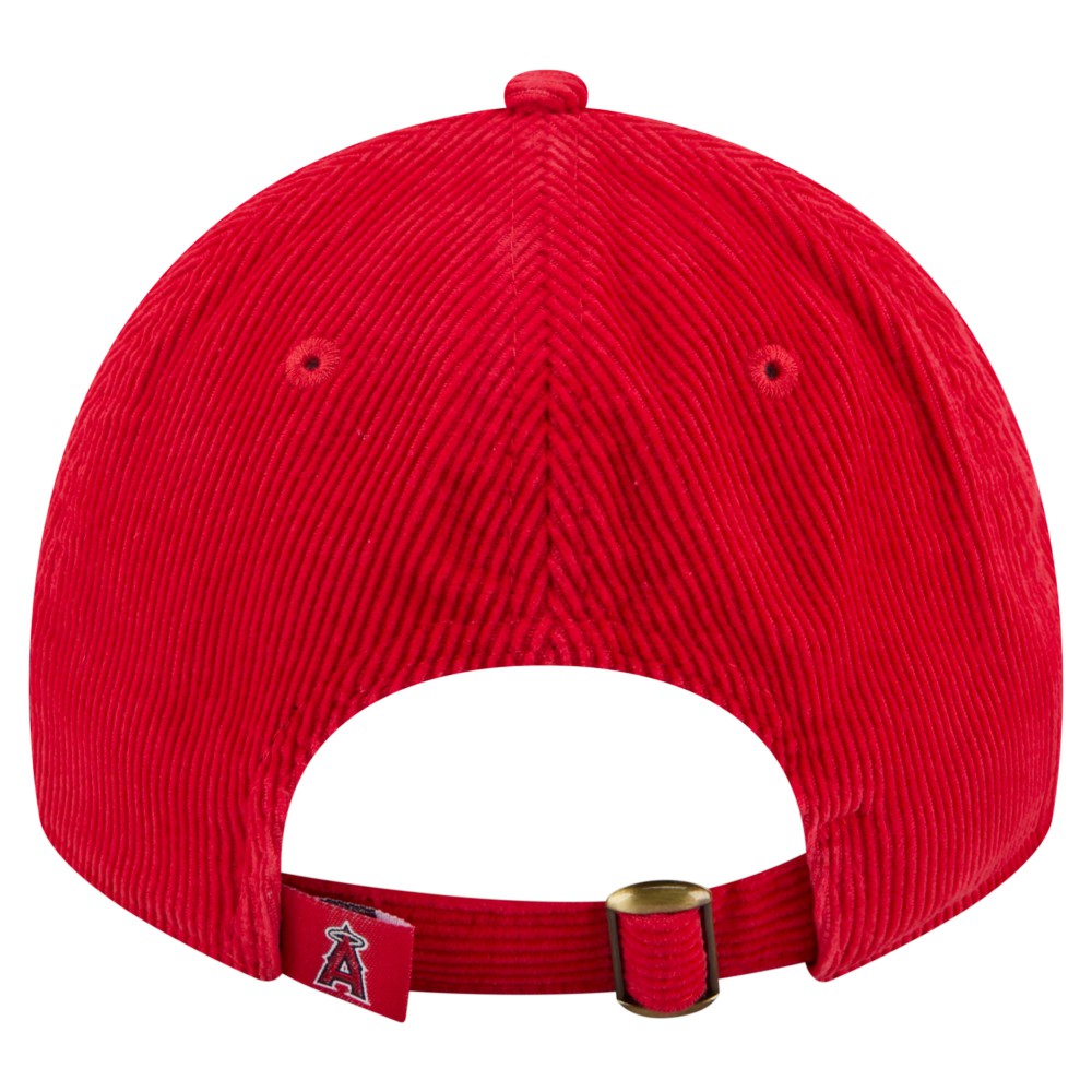 Los Angeles Angels New Era Women's Corduroy 9TWENTY Adjustable Hat - Red Hats