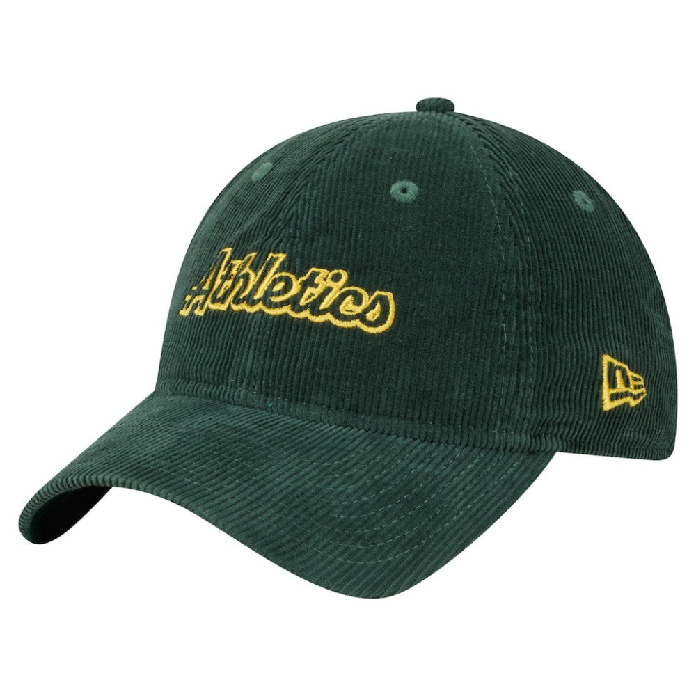 Athletics New Era Women's Corduroy 9TWENTY Adjustable Hat - Green Hats