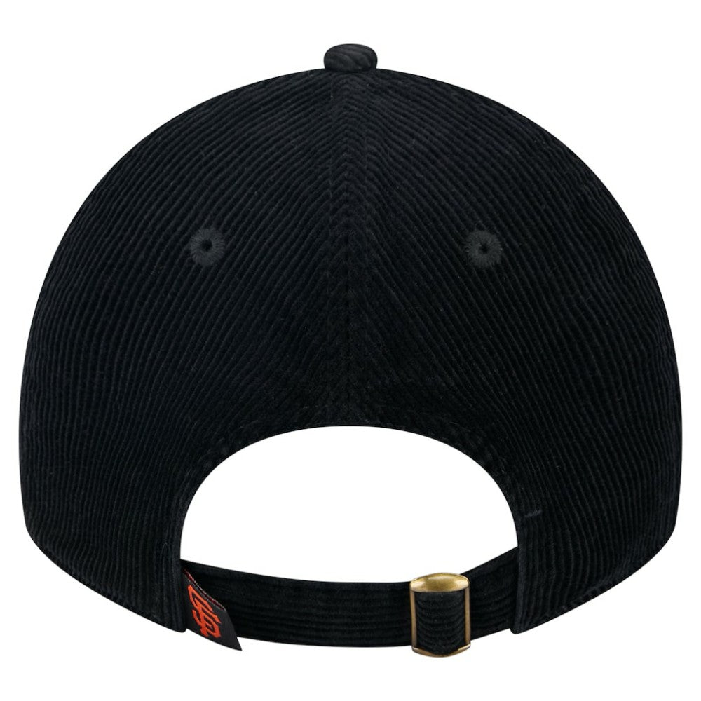 San Francisco Giants New Era Women's Corduroy 9TWENTY Adjustable Hat - Black Hats