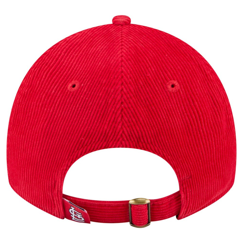 St. Louis Cardinals New Era Women's Corduroy 9TWENTY Adjustable Hat - Red Hats