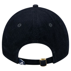Atlanta Braves New Era Women's Corduroy 9TWENTY Adjustable Hat - Navy Hats