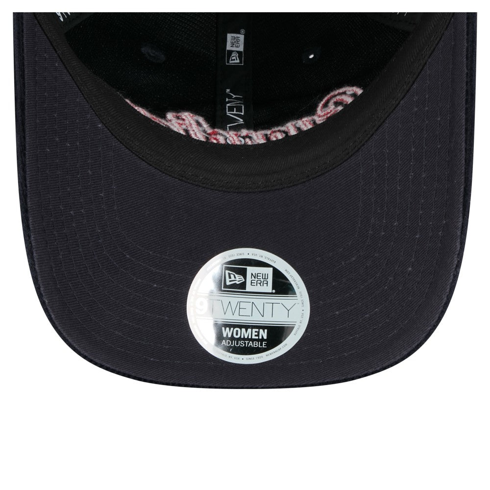 Cleveland Guardians New Era Women's Corduroy 9TWENTY Adjustable Hat - Navy Hats