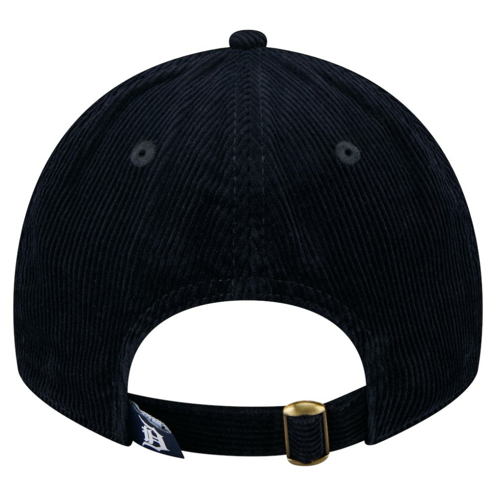 Detroit Tigers New Era Women's Corduroy 9TWENTY Adjustable Hat - Navy Hats
