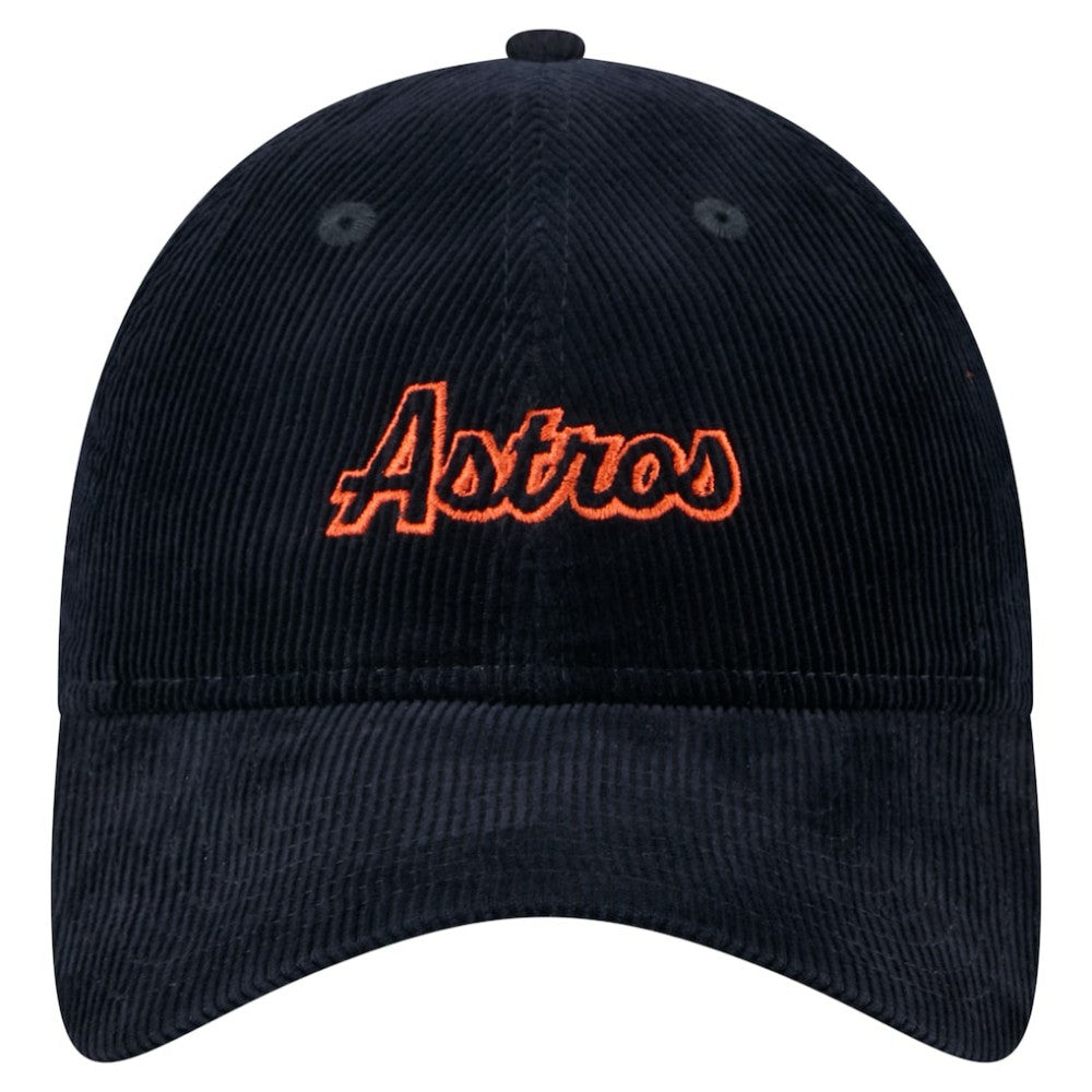 Houston Astros New Era Women's Corduroy 9TWENTY Adjustable Hat - Navy Hats