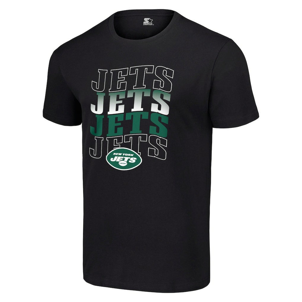 New York Jets Starter Four Name T-Shirt - Black T-shirts