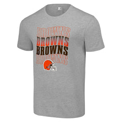 Cleveland Browns Starter Four Name T-Shirt - Heather Gray T-shirts