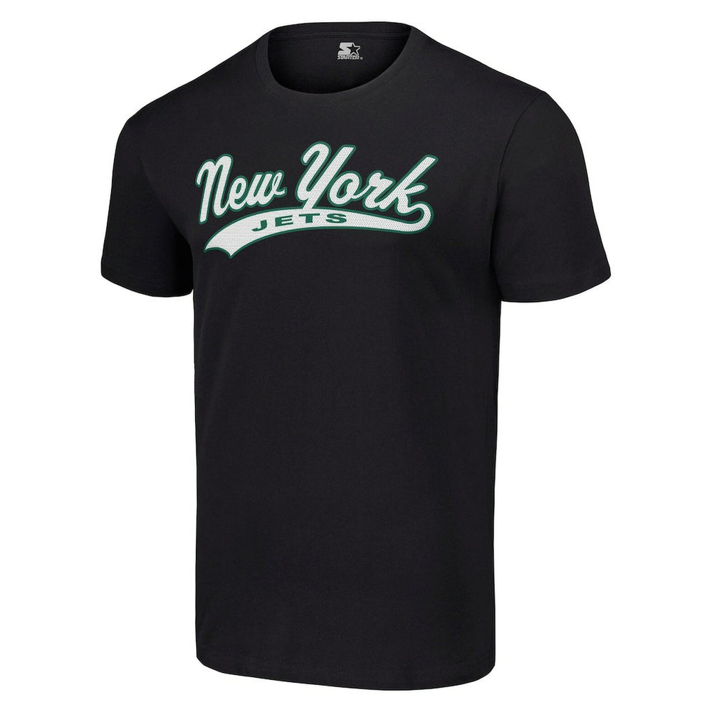 New York Jets Starter City Tailsweep T-Shirt - Black T-shirts