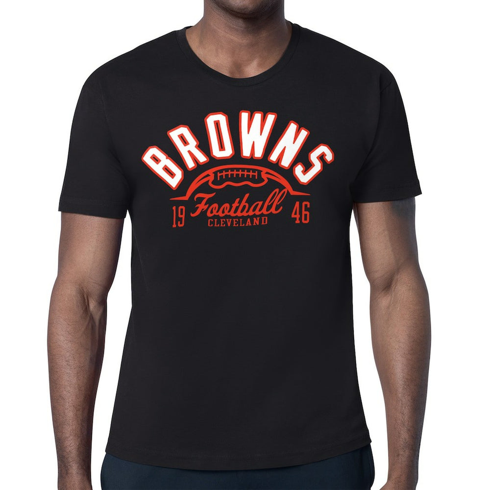 Cleveland Browns Starter Half Ball Logo T-Shirt - Black T-shirts