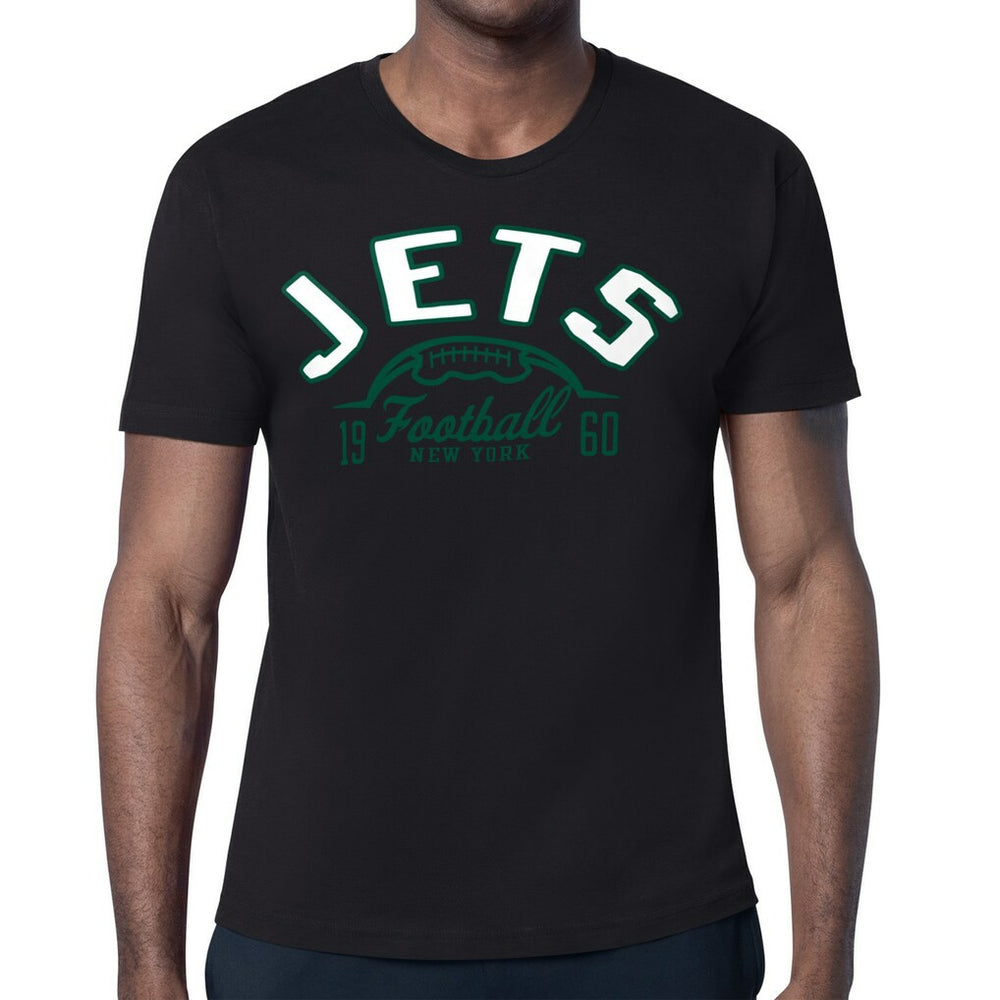 New York Jets Starter Half Ball Logo T-Shirt - Black T-shirts