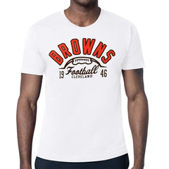Cleveland Browns Starter Half Ball Logo T-Shirt - White T-shirts