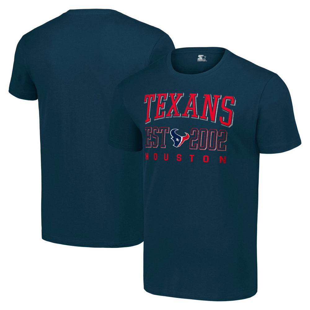Houston Texans Starter Distressed Graphic T-Shirt - Navy T-shirts