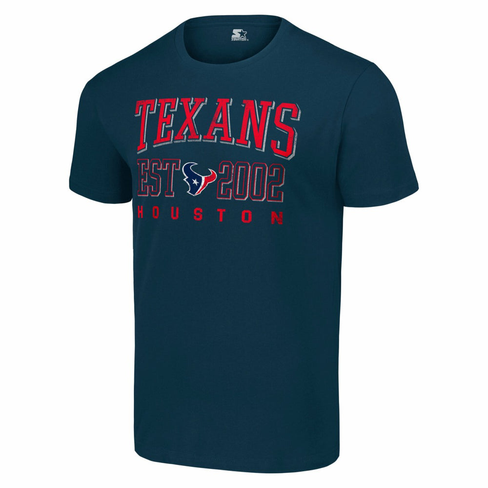 Houston Texans Starter Distressed Graphic T-Shirt - Navy T-shirts