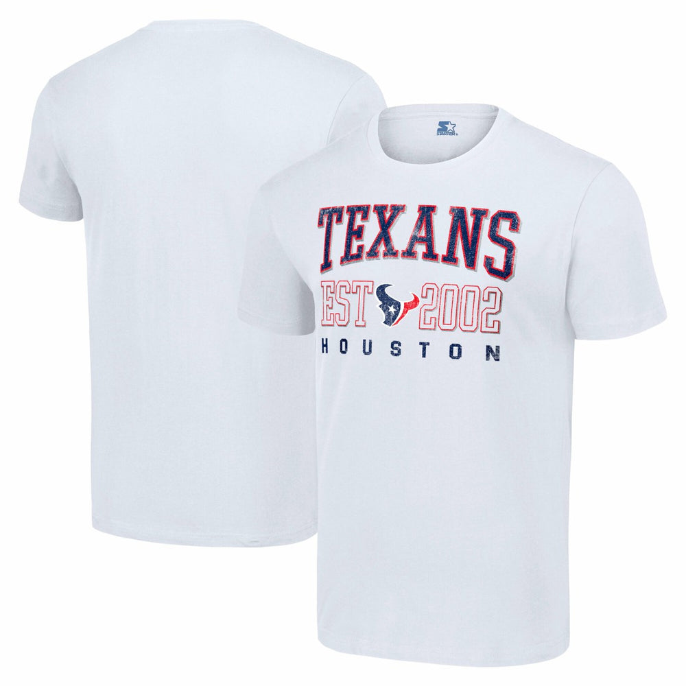 Houston Texans Starter Distressed Graphic T-Shirt - White T-shirts