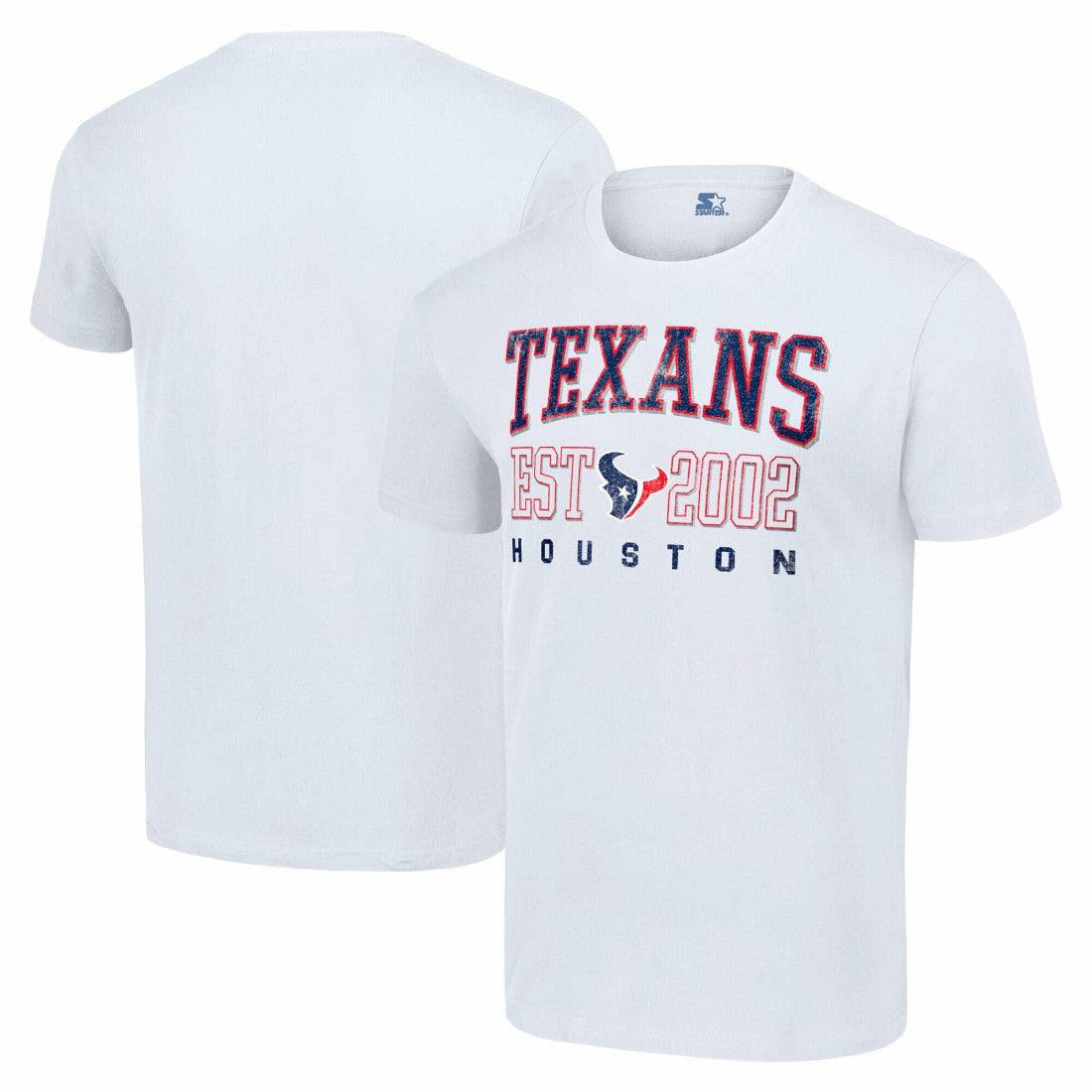 Houston Texans Starter Distressed Graphic T-Shirt - White T-shirts