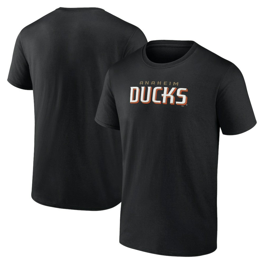 Anaheim Ducks Wordmark Logo T-Shirt - Black | US 201927014