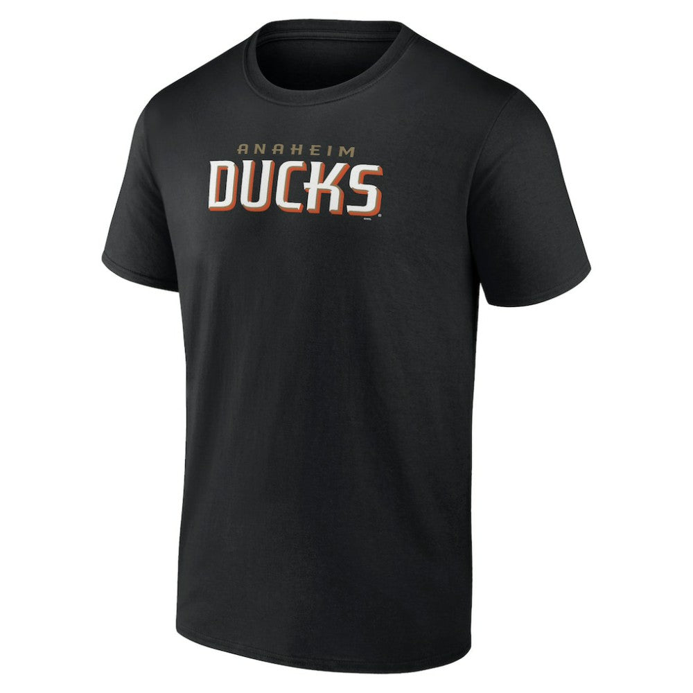 Anaheim Ducks Wordmark Logo T-Shirt - Black | US 201927014