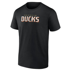 Anaheim Ducks Wordmark Logo T-Shirt - Black | US 201927014