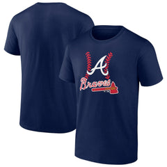 Atlanta Braves Fastball T-Shirt - Navy T-shirts