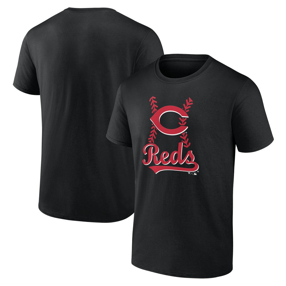 Cincinnati Reds Fastball T-Shirt - Black T-shirts