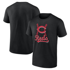 Cincinnati Reds Fastball T-Shirt - Black T-shirts