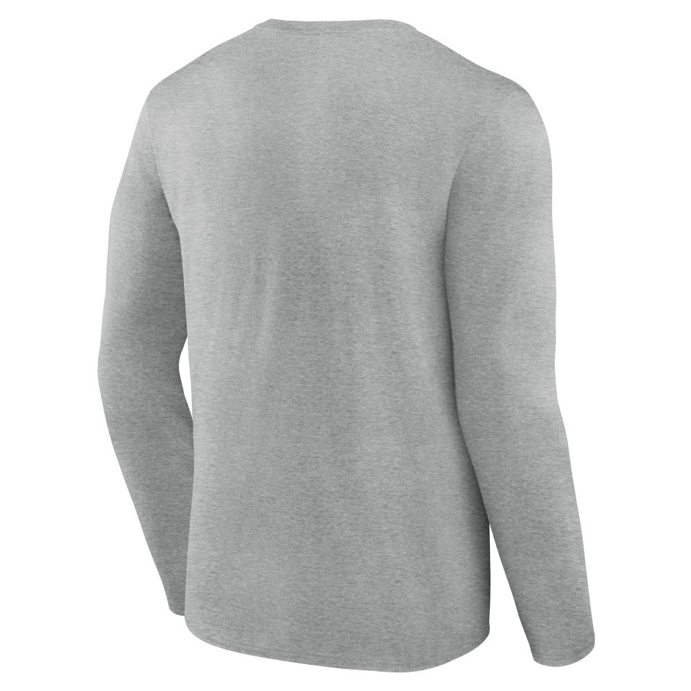 Cincinnati Reds Fastball Long Sleeve T-Shirt - Gray T-shirts