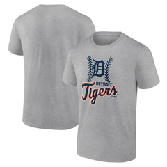 Detroit Tigers Fastball T-Shirt - Heather Gray T-shirts