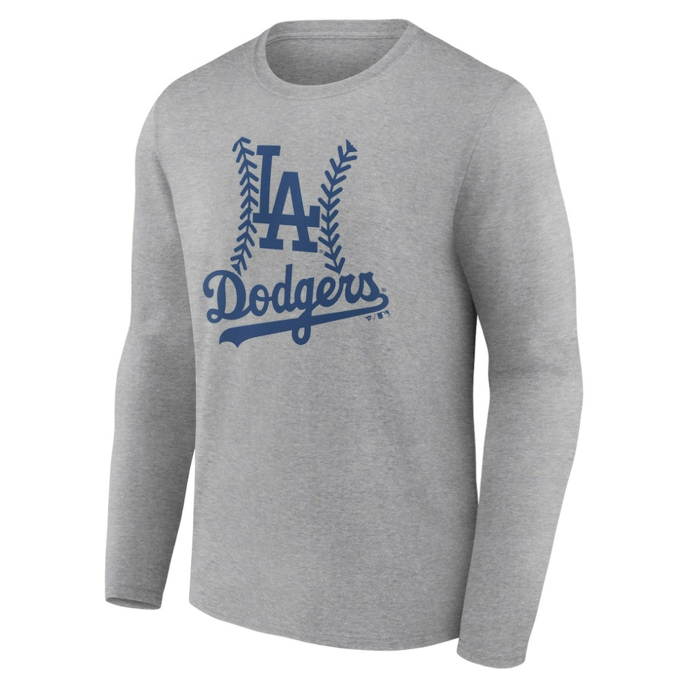 Los Angeles Dodgers Fastball Long Sleeve T-Shirt - Gray T-shirts