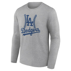 Los Angeles Dodgers Fastball Long Sleeve T-Shirt - Gray T-shirts
