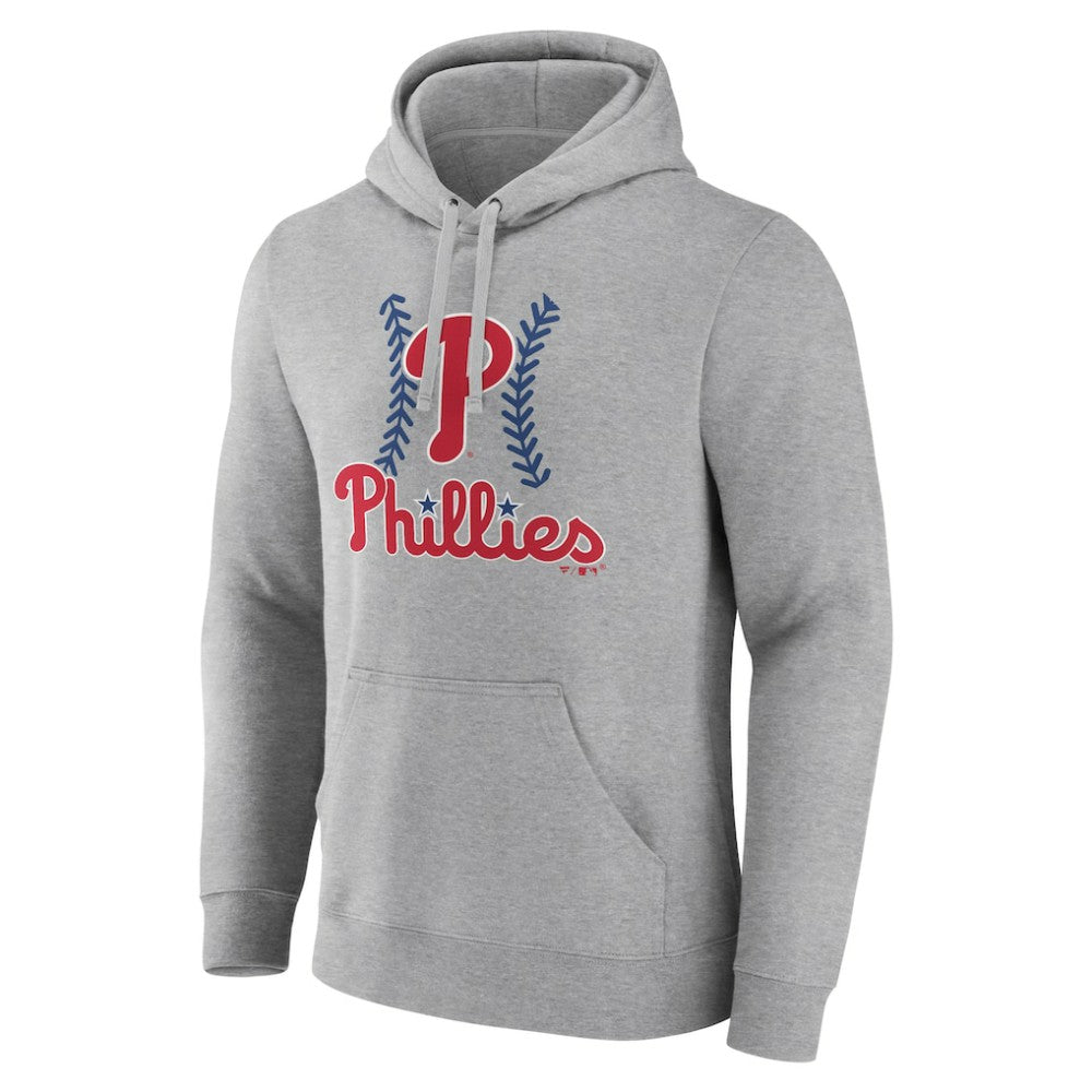 Philadelphia Phillies Fastball Pullover Hoodie - Gray Hoodies