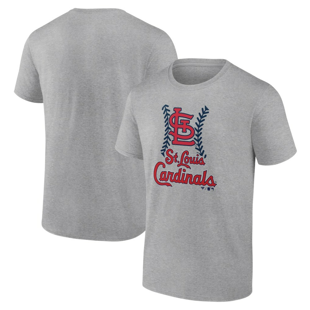 St. Louis Cardinals Fastball T-Shirt - Heather Gray T-shirts