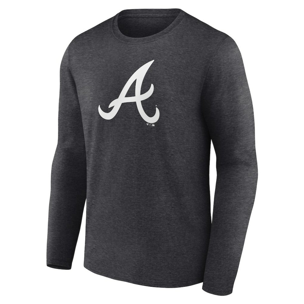 Atlanta Braves Monochrome Long Sleeve T-Shirt - Charcoal T-shirts
