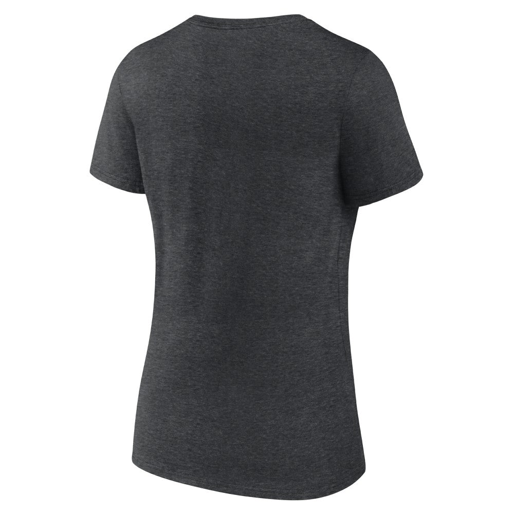 Milwaukee Brewers Women's Monochrome V-Neck T-Shirt - Charcoal T-shirts
