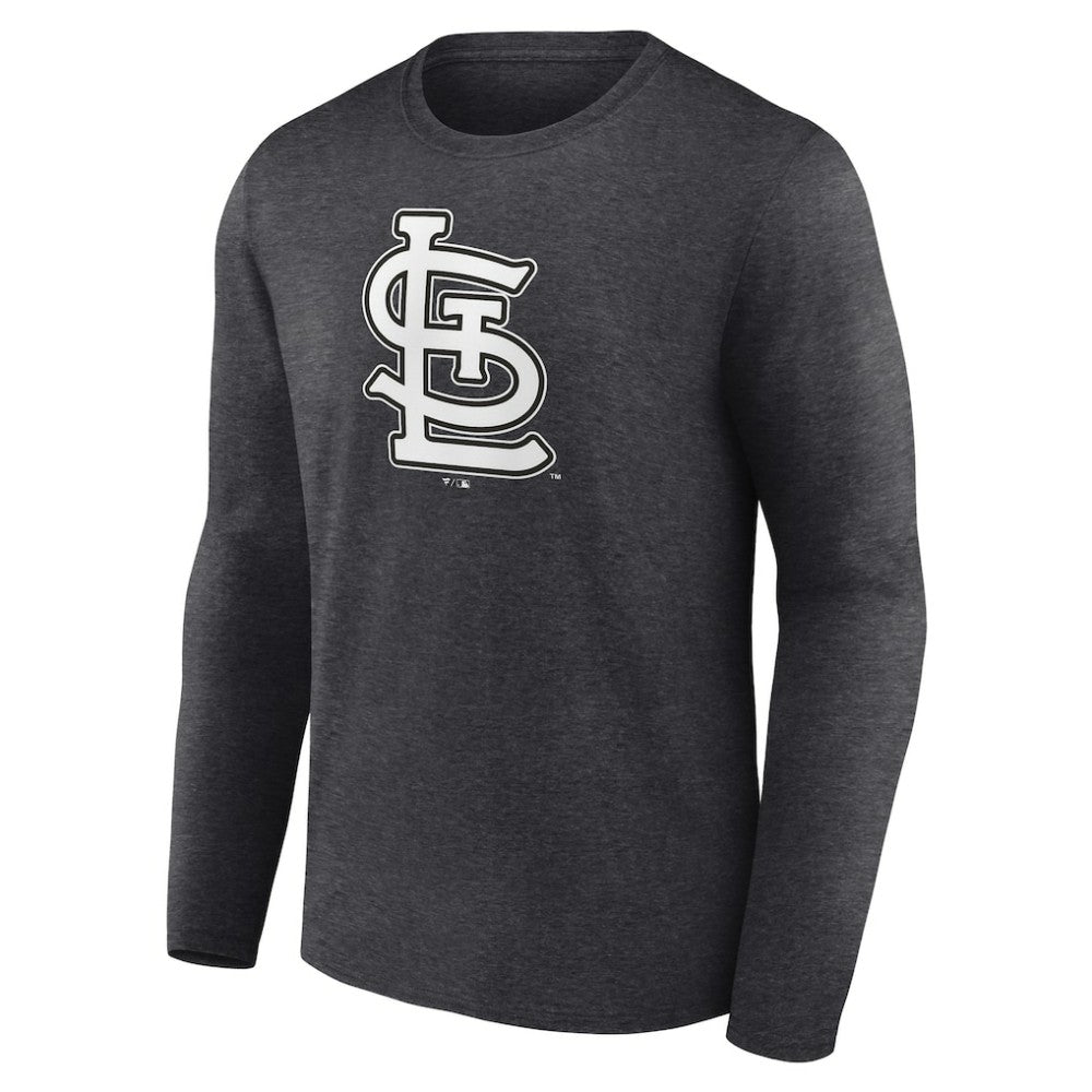 St. Louis Cardinals Monochrome Long Sleeve T-Shirt - Charcoal T-shirts