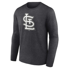 St. Louis Cardinals Monochrome Long Sleeve T-Shirt - Charcoal T-shirts