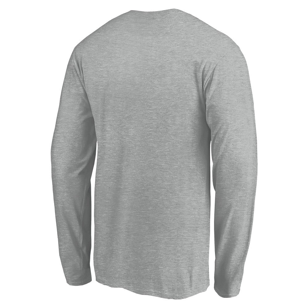 Cincinnati Reds Evanston Stencil Long Sleeve T-Shirt - Gray T-shirts