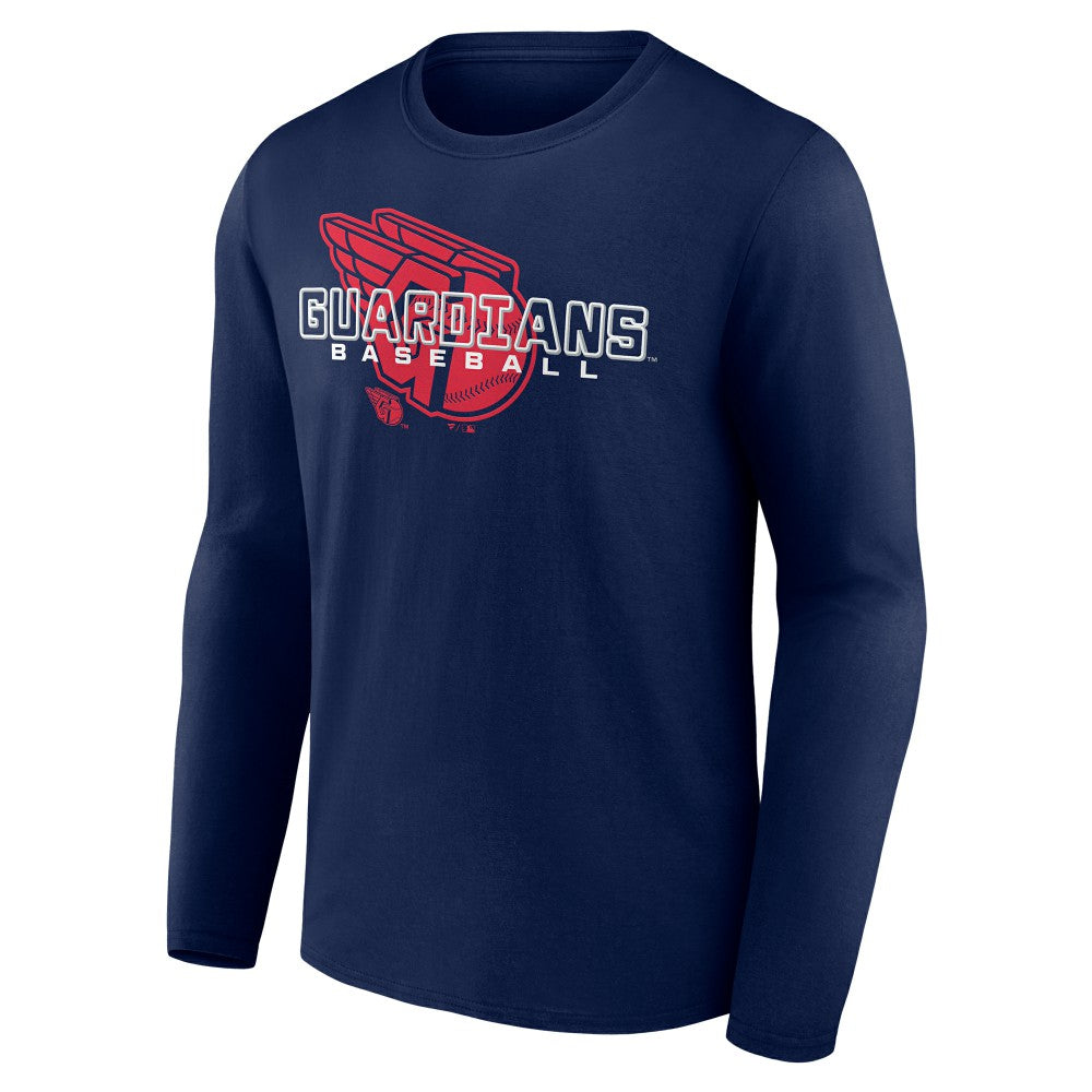 Cleveland Guardians Stellar Long Sleeve T-Shirt - Navy T-shirts