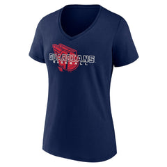 Cleveland Guardians Women's Stellar V-Neck T-Shirt - Navy T-shirts