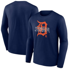 Detroit Tigers Stellar Long Sleeve T-Shirt - Navy T-shirts