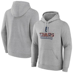 Detroit Tigers Evanston Stencil Pullover Hoodie - Gray Hoodies