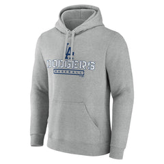 Los Angeles Dodgers Evanston Stencil Pullover Hoodie - Gray Hoodies