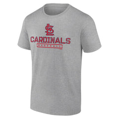 St. Louis Cardinals Evanston Stencil T-Shirt - Heather Gray T-shirts