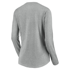 St. Louis Cardinals Women's Evanston Stencil Long Sleeve V-Neck T-Shirt - Gray T-shirts